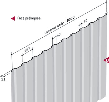 Tôle ondulée 836 - Bardages et plateaux